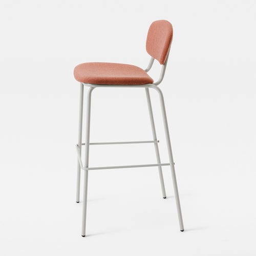 Sgabello design - SIMPLE SOFT - Mara - in tessuto / con supporto in metallo / imbottito