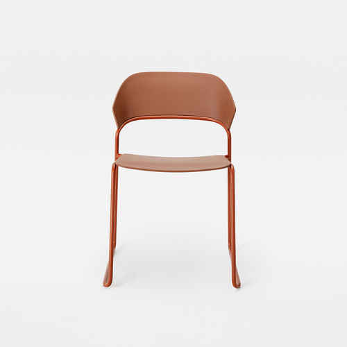 Sedia design minimalista - AERA SLED - Mara - da interno / da esterno / in polipropilene