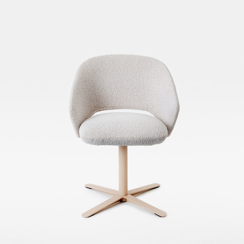 Sedia design - ICON SOFT - Mara - da interno / in tessuto / con supporto in metallo