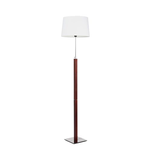 Lampada da terra - QUATRO UP LS - Aluminor - in metallo cromato / in acciaio cromato / in tessuto