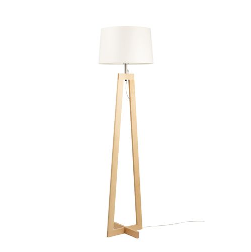 Lampada da terra - SACHA LS - Aluminor - in tessuto / in legno / design scandinavo