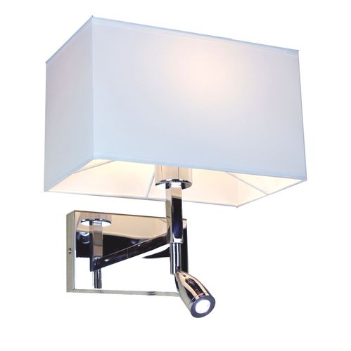 Applique contemporanea - AP 5004 - Aluminor - da interno / in tessuto / rettangolare