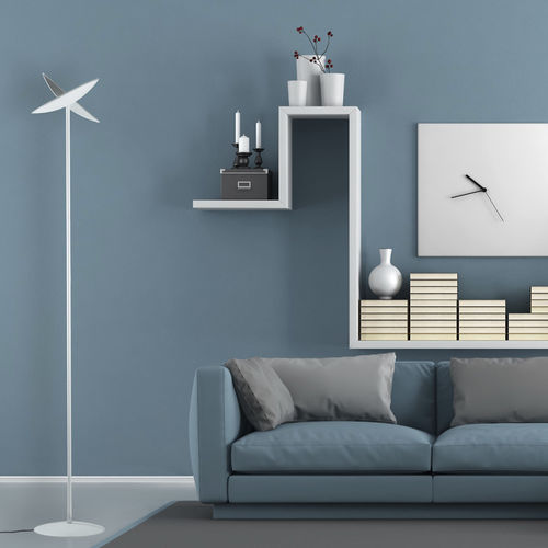 Lampada da terra - KITEL 79 - Aluminor - in acciaio laccato / in polimetacrilato / contemporanea