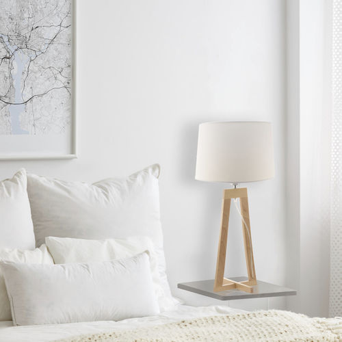 Lampada da tavolo - SACHA LT - Aluminor - in tessuto / in legno / contemporanea