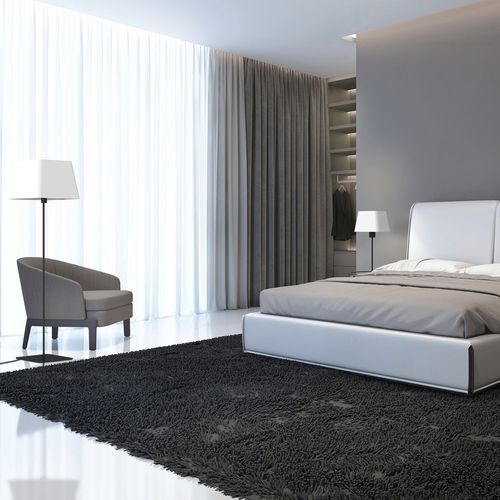 Lampada da terra - CARO LS - Aluminor - in tessuto / design minimalista / con cavo
