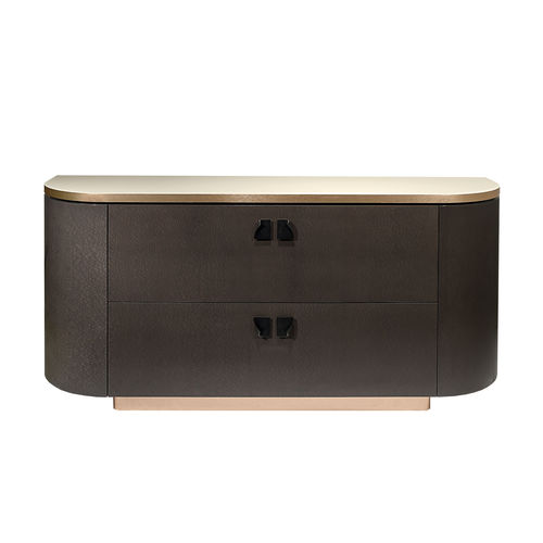 Mobile bar contemporaneo - NIKKI - Luisa Peixoto Design - in legno / in metallo / con cassetti
