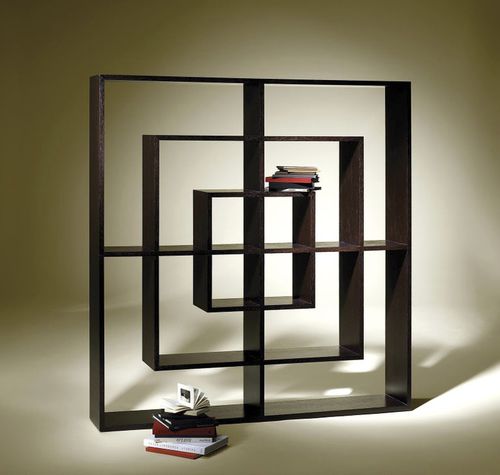 Libreria a paravento - SQUARE - Luisa Peixoto Design - contemporanea / contract / in MDF laccato