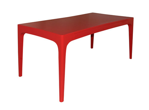 Scrivania da terra - CURVE LACQUER - Luisa Peixoto Design - contemporanea / in MDF laccato / dritta