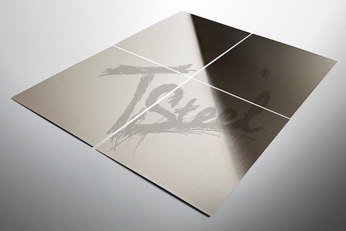 Lamiera metallica decorativa - TSTEEL CHAMPAGNE - Steel Color - in acciaio inossidabile / per rivestimento di facciata