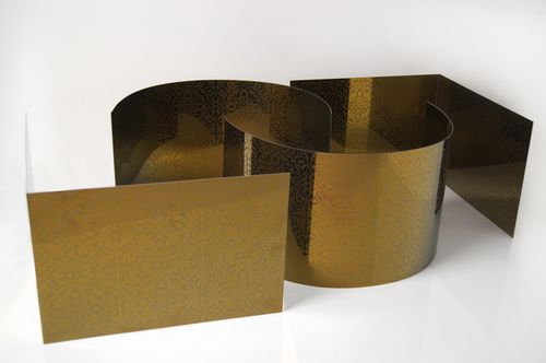 Lamiera metallica decorativa - SC 311 GOLD - Steel Color - in acciaio inossidabile / per interni