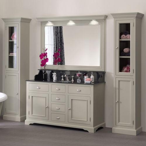 Mobile lavabo da appoggio - CARLTON - Aqua Prestige - in legno / in marmo / in quarzo