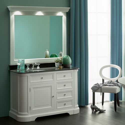 Mobile lavabo da appoggio - ELYSÉE 127 - Aqua Prestige - in legno / in marmo / in quarzo