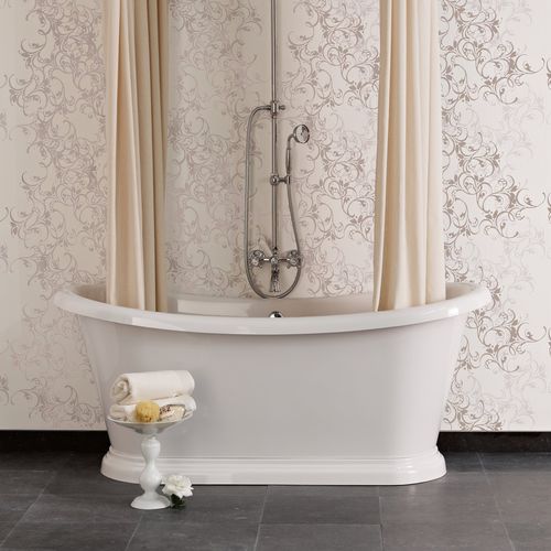 Vasca da bagno ovale - BATEAU - Aqua Prestige - ad isola / ad uso professionale / in composito