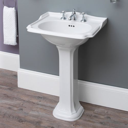 Lavabo autoportante - 240.04601 + 240.04620 - Aqua Prestige - in porcellana / con miscelatore / ovale