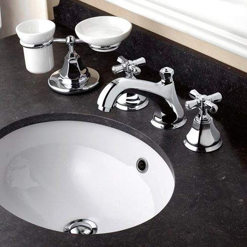 Miscelatore doppio comando per lavabo - 950.1908 - Aqua Prestige - da appoggio / in ottone / da bagno