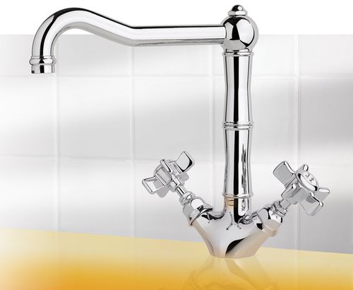 Miscelatore doppio comando da appoggio - 950.1469 - Aqua Prestige - in ottone / da cucina / 1 foro