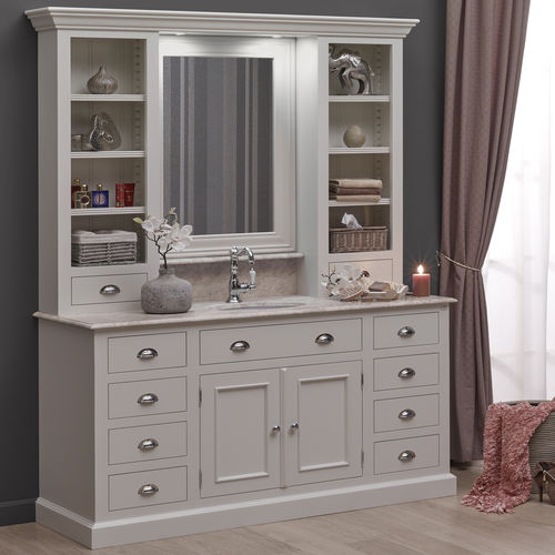 Mobile lavabo da appoggio - CHELSEA - Aqua Prestige - in legno / classico / 2 porte