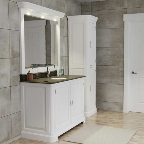 Mobile lavabo da appoggio - REGENT 121 - Aqua Prestige - in legno / classico / 2 porte