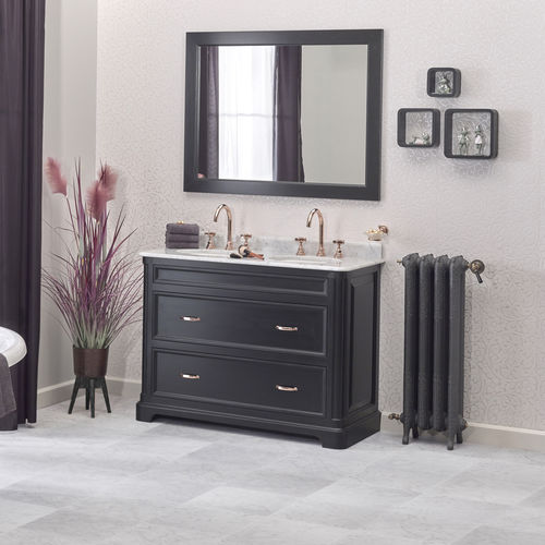 Mobile lavabo doppio - REGENT 121 - Aqua Prestige - da appoggio / in legno / classico