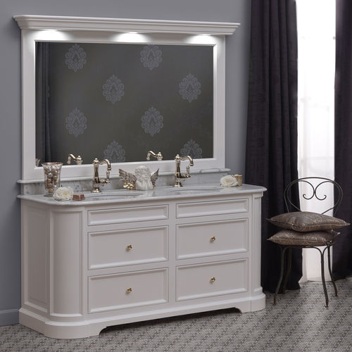 Mobile lavabo doppio - ELYSÉE 148 - Aqua Prestige - da appoggio / in legno / classico