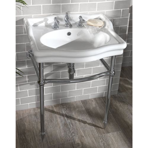 Lavabo autoportante - LOXLEY - Aqua Prestige - in porcellana / 1 foro / 3 fori