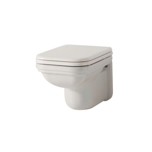 WC sospeso - WALDORF - Aqua Prestige - in porcellana / rettangolare / moderno