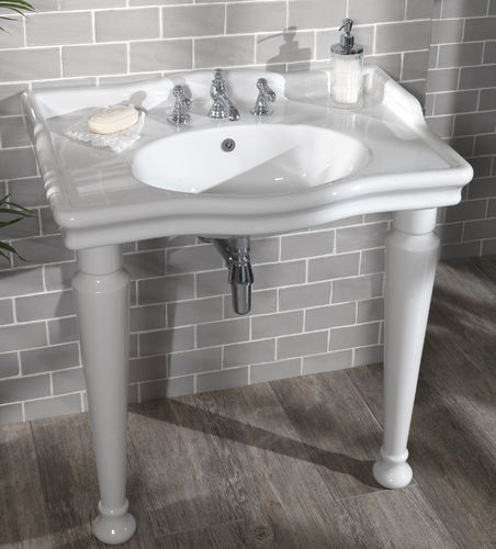 Lavabo autoportante - LOXLEY - Aqua Prestige - in porcellana / 1 foro / 3 fori
