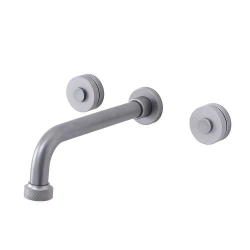 Miscelatore doppio comando per lavabo - DETROIT 940.DT142P.xx - Aqua Prestige - da parete / in ottone / da bagno