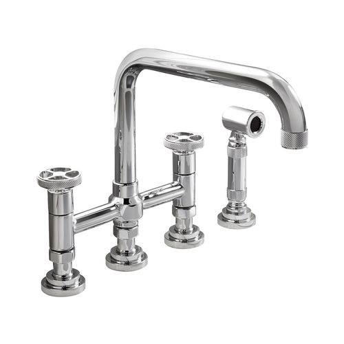 Miscelatore doppio comando da appoggio - ARENA 950.3358WS.XX - Aqua Prestige - in ottone / da cucina / 4 fori