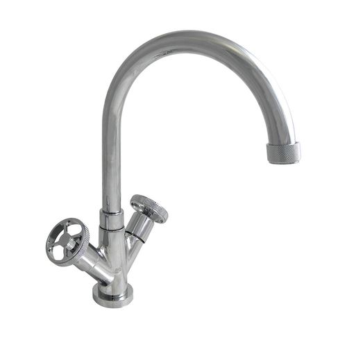 Miscelatore doppio comando da appoggio - ARENA 950.3306.44.XX - Aqua Prestige - in ottone / da cucina / 1 foro