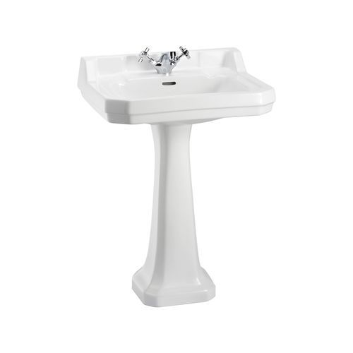 Lavabo autoportante - EDWARDIAN - Aqua Prestige - in porcellana / singolo / rettangolare