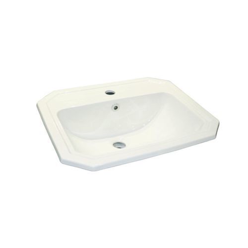 Lavabo da appoggio - EDWARDIAN - Aqua Prestige - in porcellana / rettangolare / 1 foro