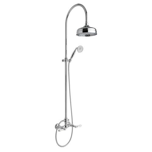 Colonna doccia per hotel - 950.1425E - Aqua Prestige - in metallo / finitura ottone / da parete