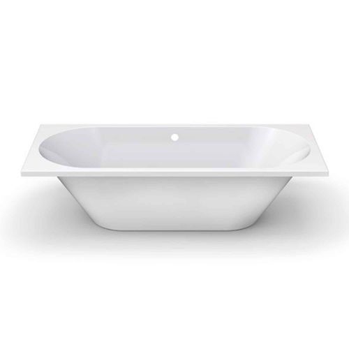 Vasca da bagno per ambiente abitativo - VIBE - Aqua Prestige - in pietra ricostituita / contemporanea / bianca
