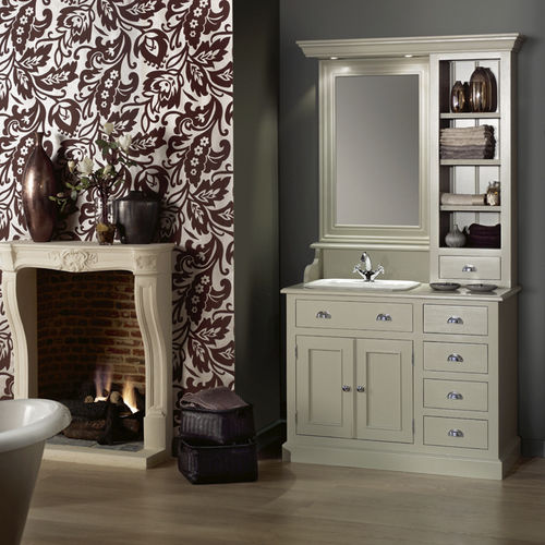 Mobile lavabo da appoggio - KENSINGTON - Aqua Prestige - in legno / in marmo / in granito