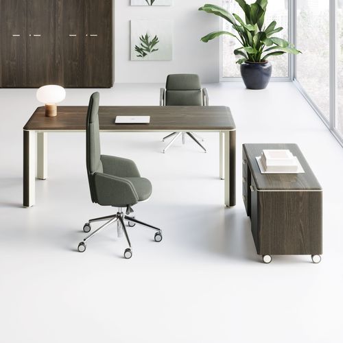 Armadio classificatore basso - IULIO - Las Mobili - in legno / con porta scorrevole / classico