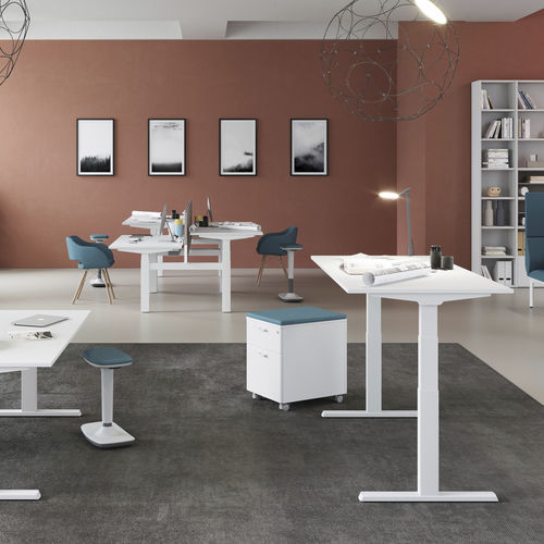 Scrivania per open space - UP - Las Mobili - da terra / da 2 persone / contemporanea