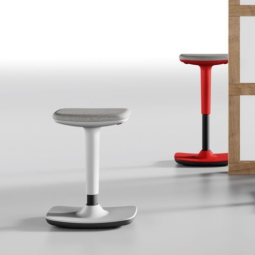 Sgabello da ufficio contemporaneo - PROVINO - Las Mobili - in tessuto / con supporto in plastica / con rotelle