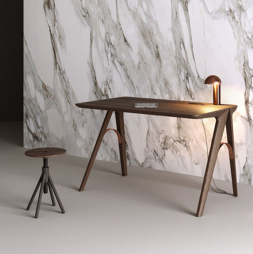 Scrivania contemporanea - BRIDGE - Wewood - Portuguese Joinery - in rovere / in noce / in acciaio