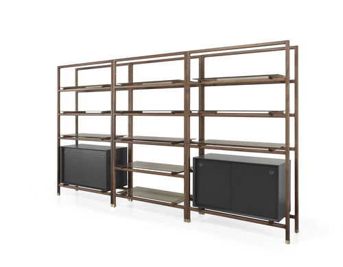 Scaffale modulare - FLOAT - Wewood - Portuguese Joinery - contemporaneo / in noce / in legno massiccio