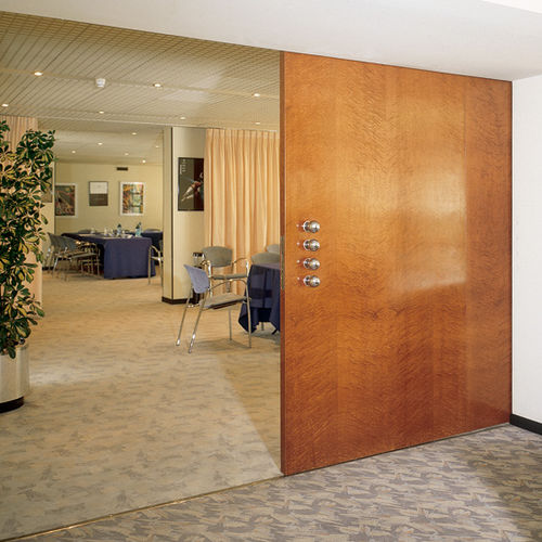 Parete scorrevole - CLASSIC : SF-A - SAHECO - a vetrina / in legno / professionale