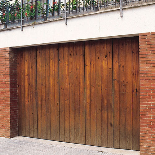 Porta industriale a libro - INDUS FOLD : SF/SM - SAHECO - in legno / semivetrata