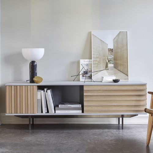 Credenza contemporanea - HARRI  - more - in rovere / in noce / in legno massiccio
