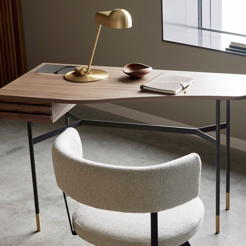 Scrivania da terra - HARRI  - more - a 1 posto / contemporanea / in acciaio con rivestimento a polvere