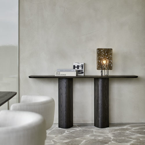 Consolle contemporanea - OSO  - more - in ottone / in legno / in legno massiccio