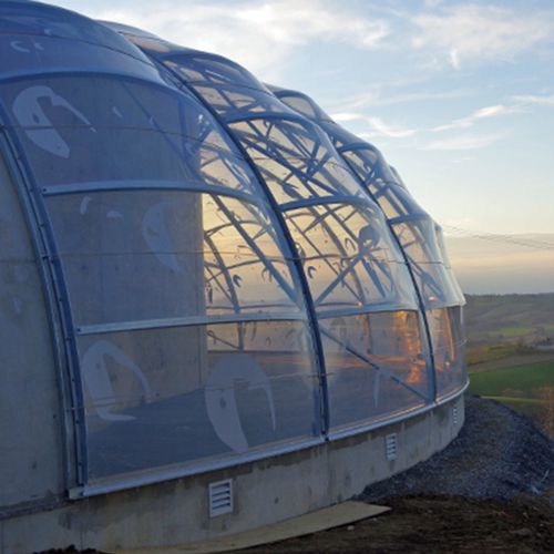 Tensostruttura su ossatura metallica - HIGH POINT - a cupola / per copertura / con membrana in ETFE