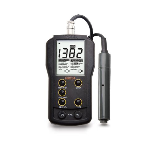 Analizzatore dell'acqua multiparametrico - HI8734 - Hanna Instruments - conducibilità