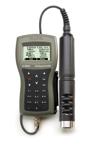 Analizzatore dell'acqua multiparametrico - HI9829 - Hanna Instruments - pH / conducibilità / ORP