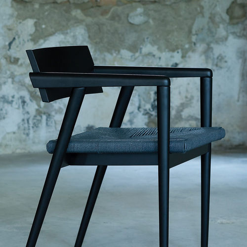 Sedia contemporanea - DORMITIO - L'abbate - da interno / in tessuto / in pelle