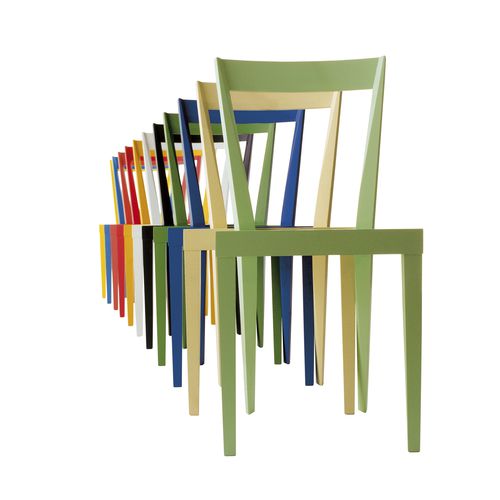 Sedia contemporanea - LIVIA - L'abbate - da interno / in noce / in legno compensato